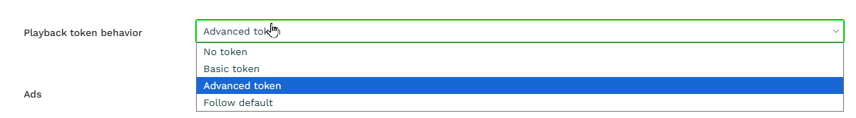 Advanced token selection