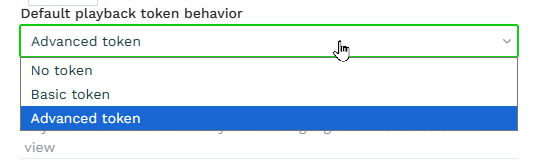 Basic token default per workspace