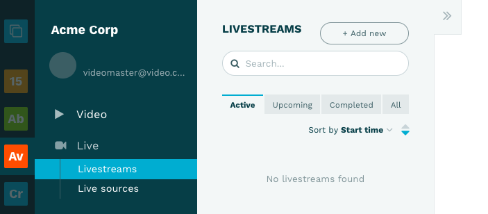 Create a remote livestream