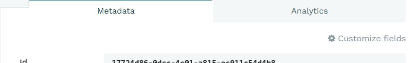 Customize metadata fields